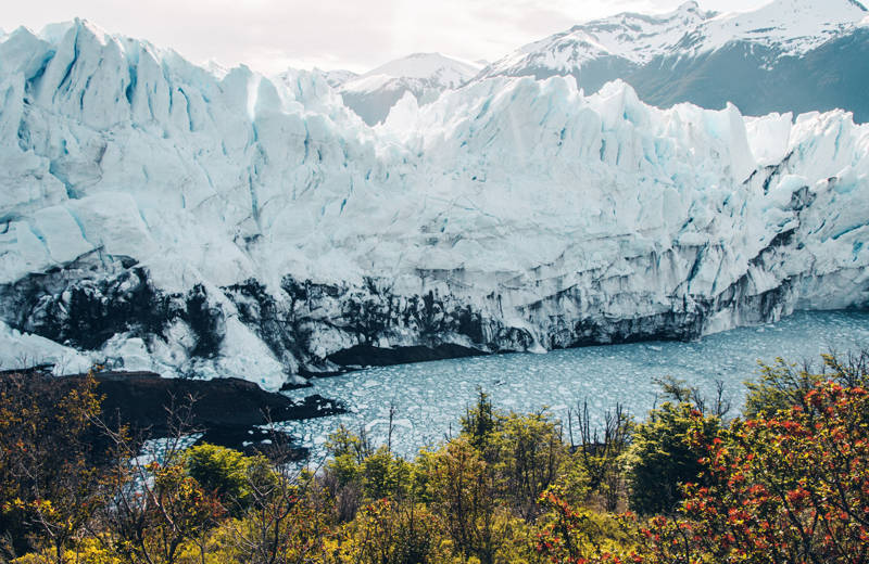 De Perito Moreno gletsjer in het Los Glacieres National Park, Argentinië