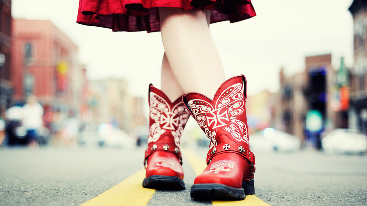 Cowboylaarzen in Nashville, Tennessee