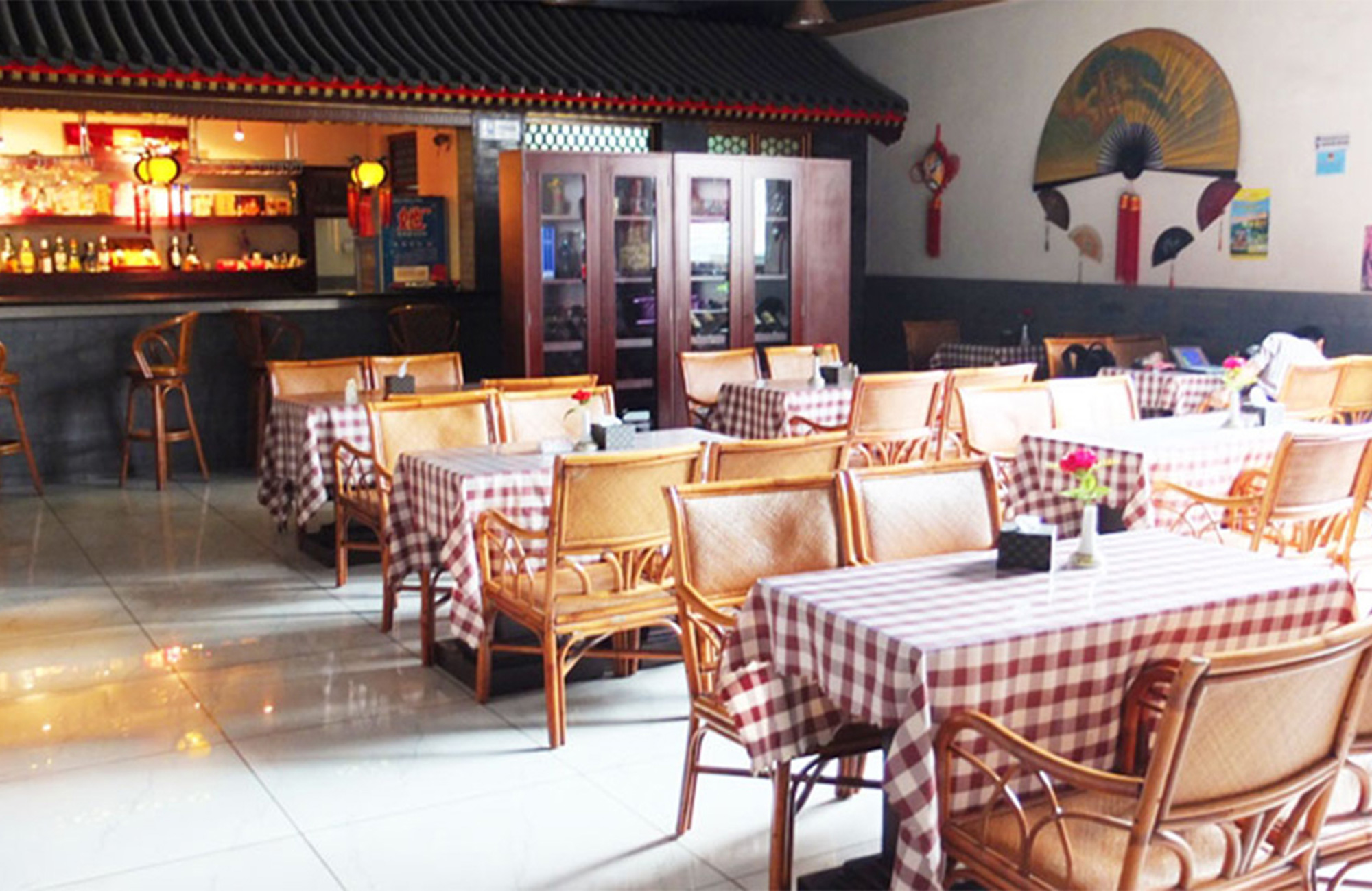 Het restaurant van Hostel Beijing Jade in Beijing