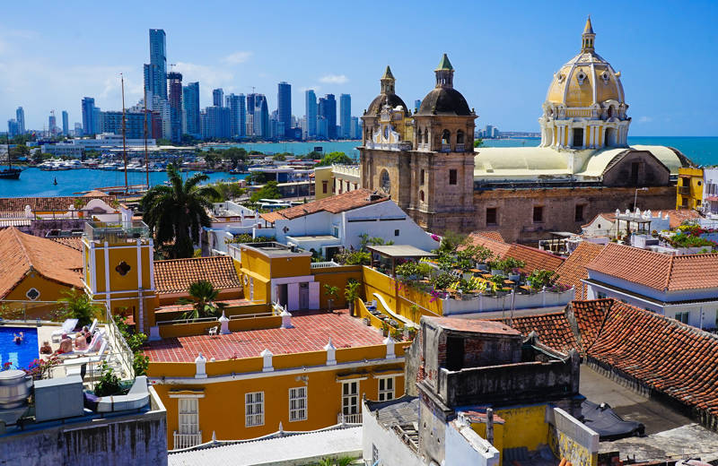 Cartagena, een stad in Colombia