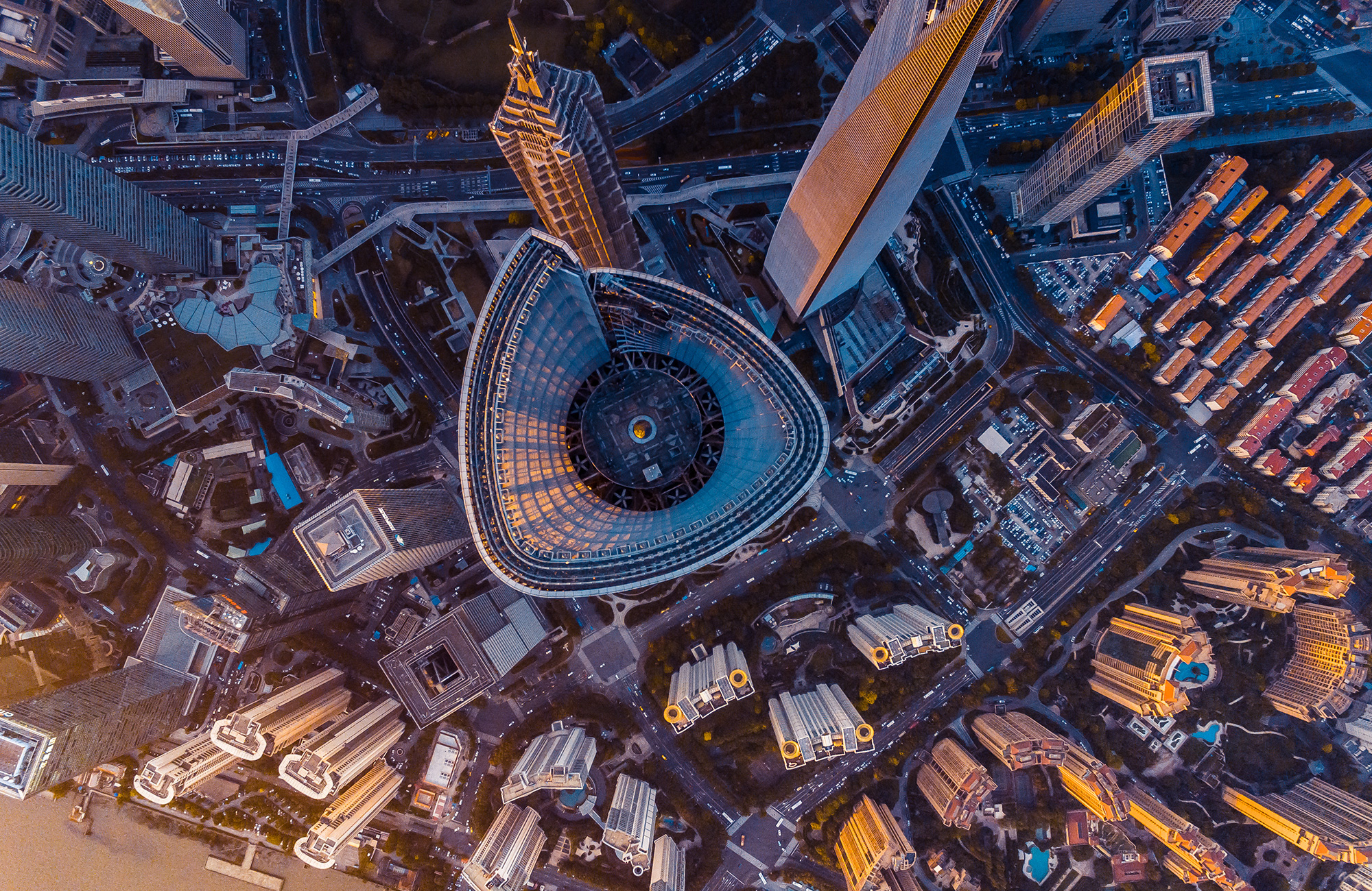 se højhuse i Shanghai på studieturen til Shanghai