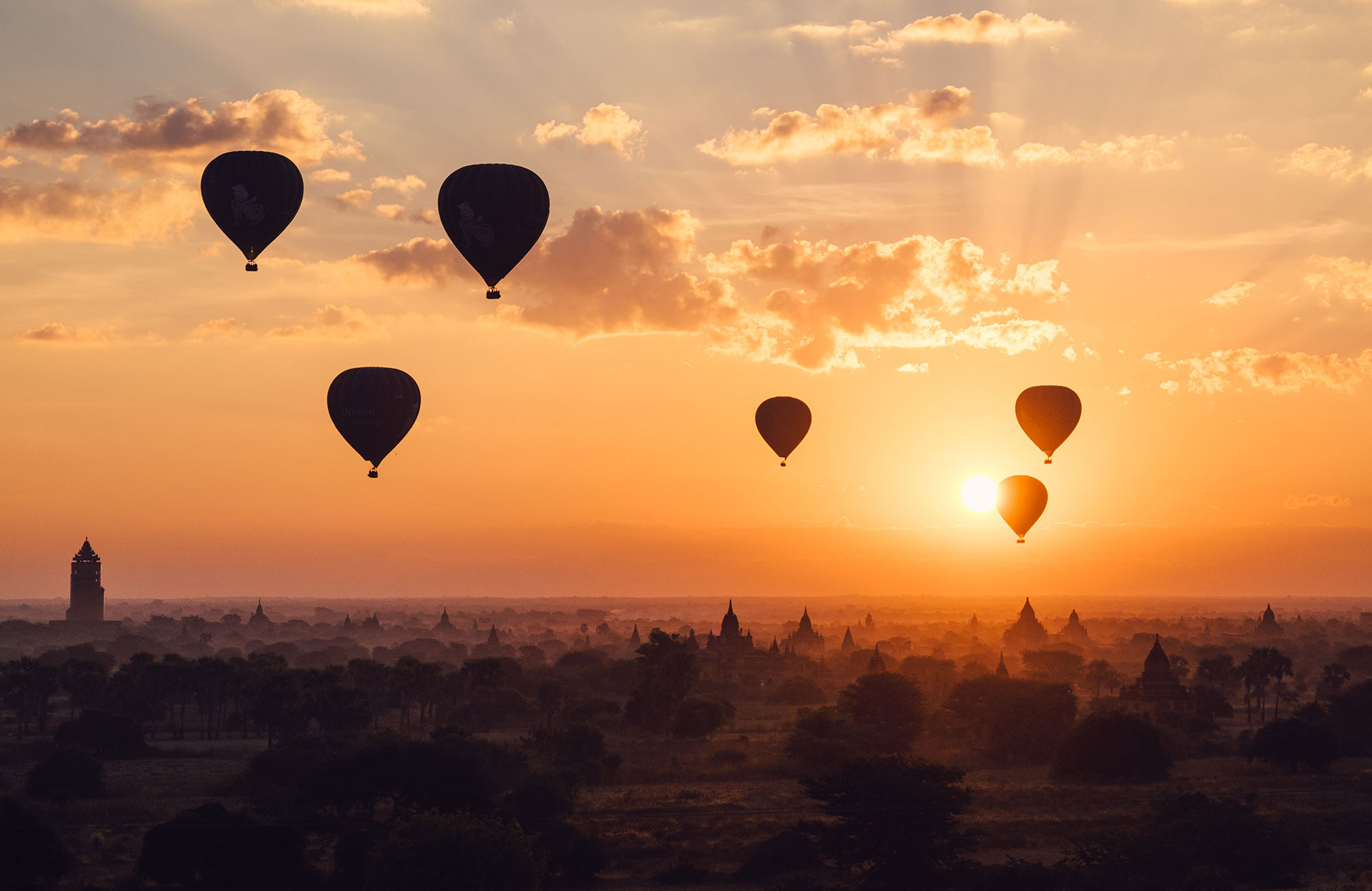 Luchtballonen in Bagan, Myanmar | Reizen met KILROY