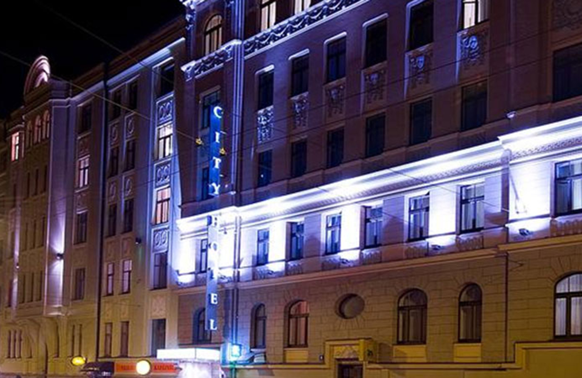 City Hotel Theater in Riga gezien vanaf de buitenkant