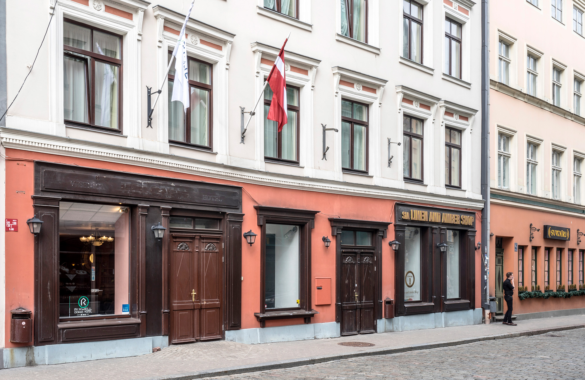 Hotel Rixwell Domus in Riga gezien vanaf de buitenkant