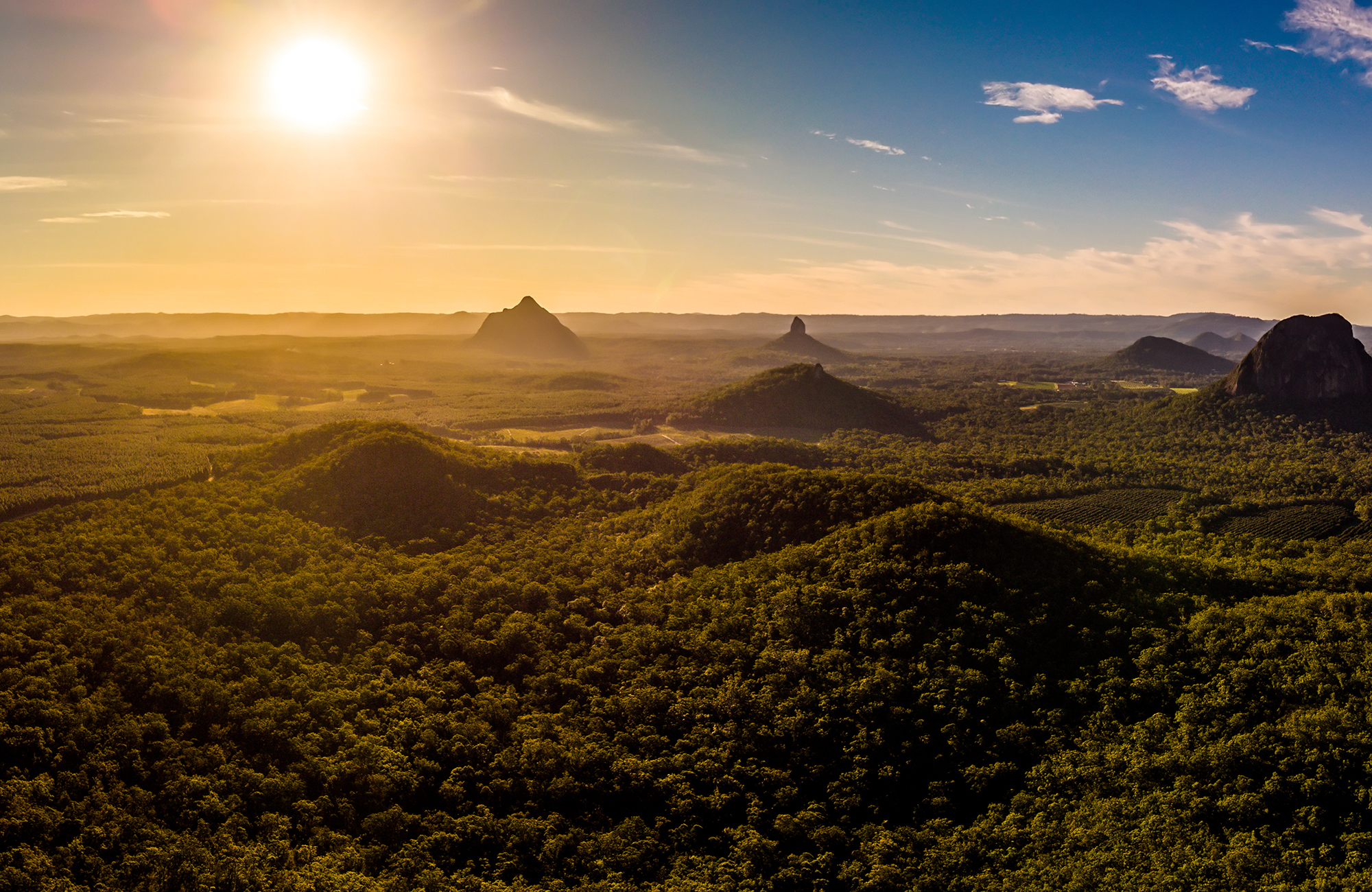 Glasshouse mountains sunshine coast