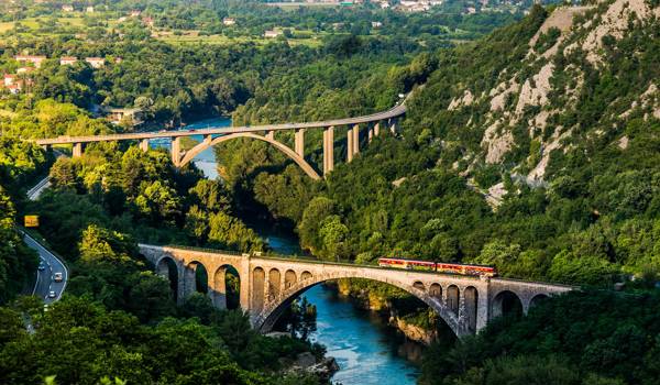 Train Slovenia Bridges