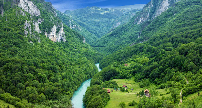 Tara rivier in vallei in Montenegro | Rondreis Kroatië, Bosnië, Montenegro & Albanië | KILROY