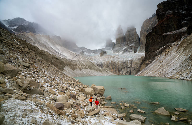 Chile Patagonia Torres Del Paine Np Mountains Walking