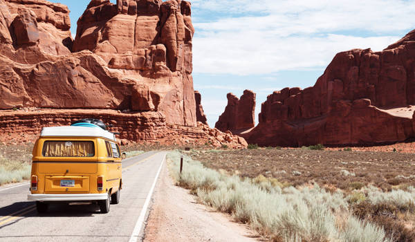 Campervan On Road