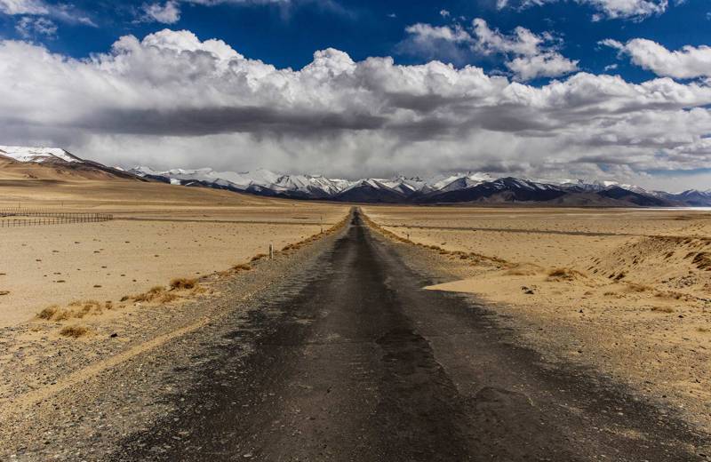 Tajikistan Pamir Highway Desert Road Cover