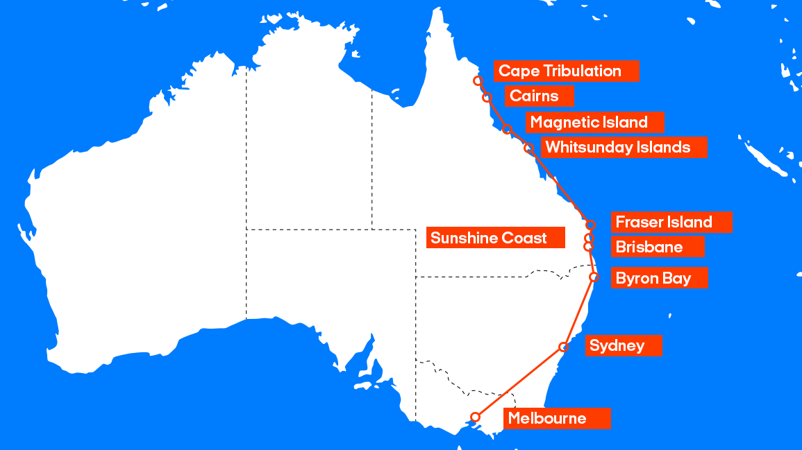 Backpacken in Australië | Backpackroute oostkust