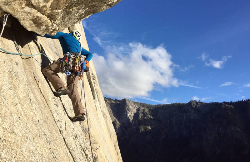 Rotsklimmer El Capitan in Yosemite National Park in California, USA