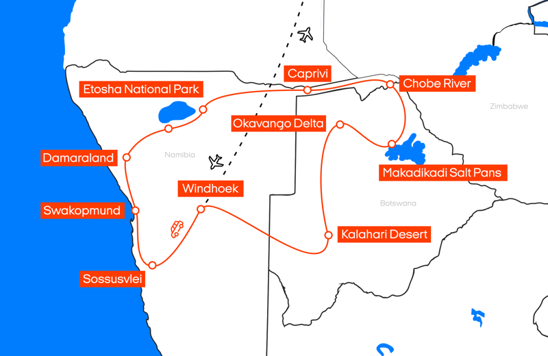 KNL Namibia, Botswana