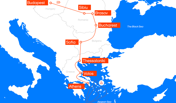 Eastern Promises Interrail Map