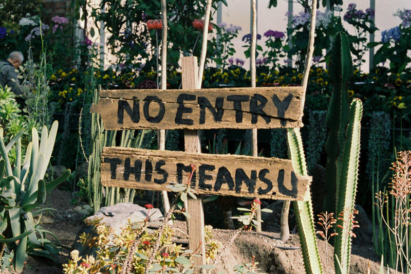 Bord met "no entry"