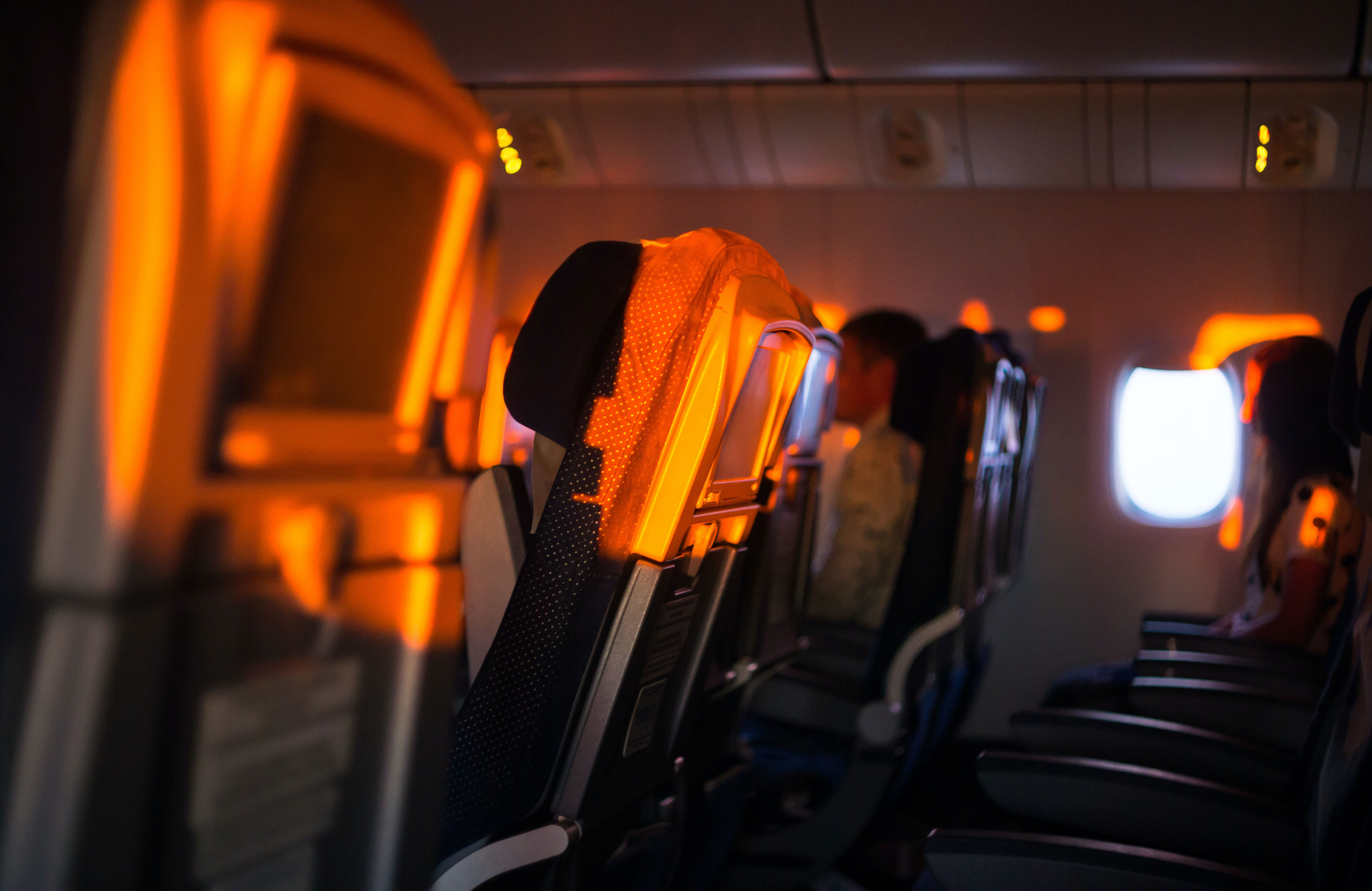 Airplane During Sunset