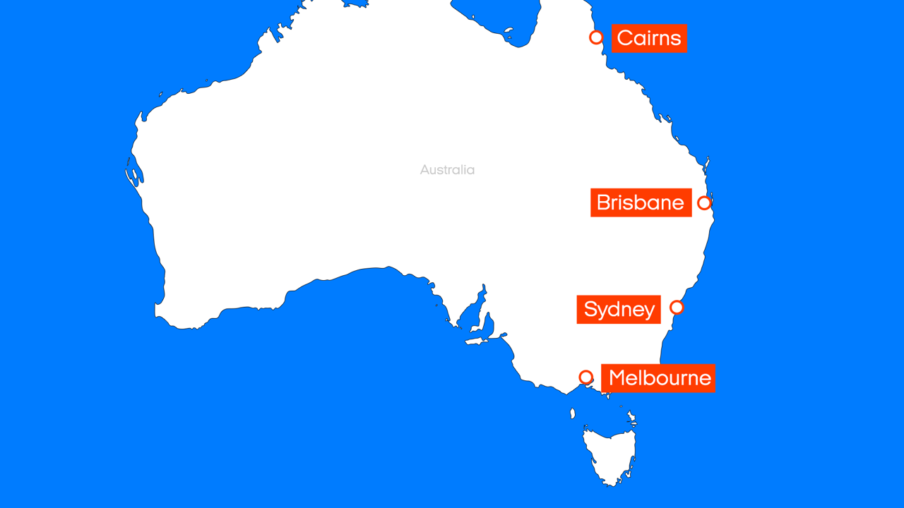 Kaart met de verhuurlocaties voor de Star RV Polaris 2