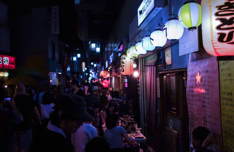 Cafés in Koenji street in Tokyo, Japan