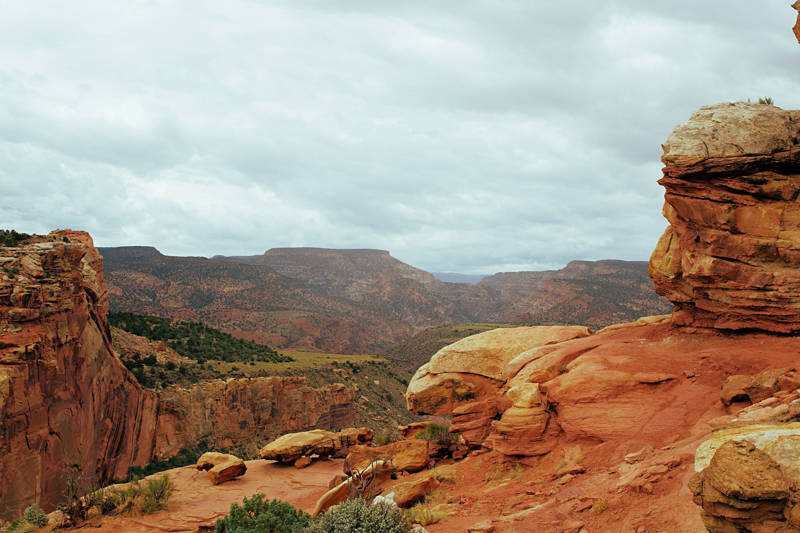 Prachtig zicht over Capitol Reef National Park in Utah, USA