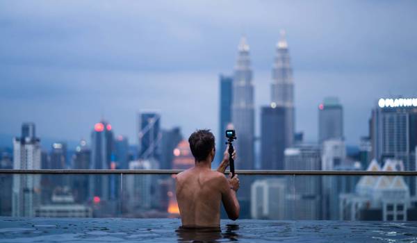 Malaysia Kuala Lumpur Infinity Pool Picture View