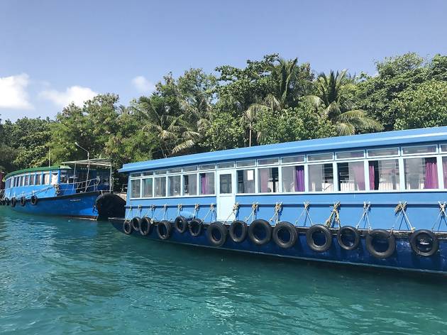 Local ferry in the Maldives
