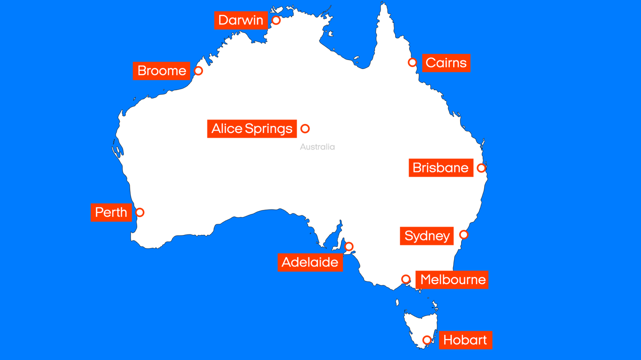 Verhuurlocaties van de Voyager camper in Australië | Camperhuur Australië | KILROY